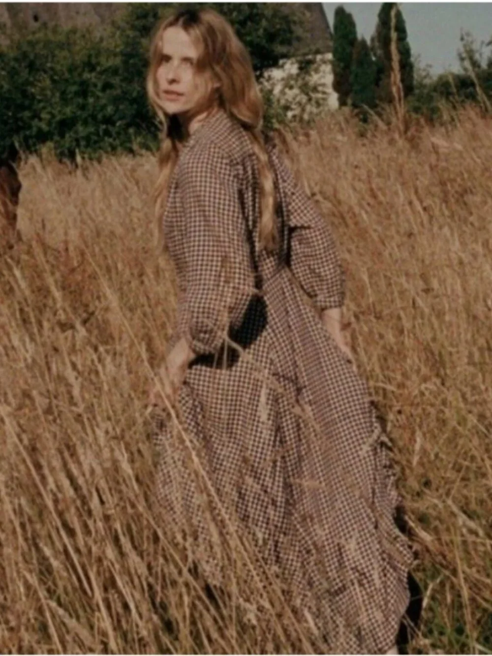 💕DÔEN💕 Madelaine Dress ~ Delphine Plaid Medium M NWT - Picture 8 of 16